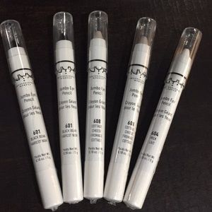 NEW Set Of 5 Multi-Color NYX Jumbo Eye Pencils